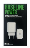 מטען קיר TYPE C PD 25W לטעינה מהירה בתקן POWER DELIVERY מטען קיר TYPE C PD 25W לטעינה מהירה בתקן POWER DELIVERY