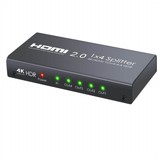 מפצל HDMI ל-4 יציאות (SPLITTER) תומך 4K ULTRA HD 60FPS - כולל EDID מפצל HDMI ל-4 יציאות (SPLITTER) תומך 4K ULTRA HD 60FPS - כולל EDID