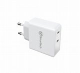 מטען קיר Gan TYPE C PD 45W עם 2 חיבורי TYPE C - תומך PD - לבן מטען קיר Gan TYPE C PD 45W עם 2 חיבורי TYPE C - תומך PD - לבן