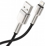 כבל טעינה וסנכרון קצר LIGHTNING - שחור - 25 ס"מ - מתאים לכל דגמי אפל עם חיבור 8 פין - כולל אייפון XR ,XS ,X, 8,7,6, אייפד ועוד כבל טעינה וסנכרון קצר LIGHTNING - שחור - 25 ס"מ - מתאים לכל דגמי אפל עם חיבור 8 פין - כולל אייפון XR ,XS ,X, 8,7,6, אייפד ועוד