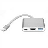 מתאם מפצל מ- TYPE C ל- USB3, HDMI ו PD - כולל טעינה - TYPE C TO HDMI PD USB3.1 HUB מתאם מפצל מ- TYPE C ל- USB3, HDMI ו PD - כולל טעינה - TYPE C TO HDMI PD USB3.1 HUB