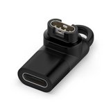 מתאם טעינה USB-C לשעוני Garmin | מתאים לכל כבל USB-C | מחבר 4 פינים מתאם טעינה USB-C לשעוני Garmin | מתאים לכל כבל USB-C | מחבר 4 פינים