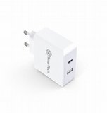 מטען קיר Gan TYPE C PD 65W עם חיבור TYPE C וחיבור USB A - תומך PD מטען קיר Gan TYPE C PD 65W עם חיבור TYPE C וחיבור USB A - תומך PD