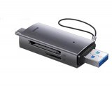 קורא כרטיסים מהיר TYPE C / USB3.0 - מיקרו SD ו- SD - של BASEUS קורא כרטיסים מהיר TYPE C / USB3.0 - מיקרו SD ו- SD - של BASEUS