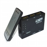 מתג בורר מפצל 3 כניסות HDMI 1080p - כולל שלט רחוק מתג בורר מפצל 3 כניסות HDMI 1080p - כולל שלט רחוק