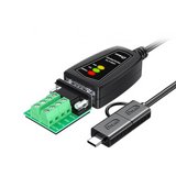 כבל מתאם USB-A / USB-C ל-RS232, RS422 ו-RS485 באורך 1.5 מטר DTECH IOT5068A כבל מתאם USB-A / USB-C ל-RS232, RS422 ו-RS485 באורך 1.5 מטר DTECH IOT5068A