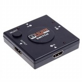 מתג בורר מפצל 3 כניסות HDMI 1080p תקן 1.4 מתג בורר מפצל 3 כניסות HDMI 1080p תקן 1.4