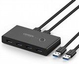 מתג בורר KVM USB 3.0 SWITCH - לשיתוף התקני USB בין 2 מחשבים מתג בורר KVM USB 3.0 SWITCH - לשיתוף התקני USB בין 2 מחשבים