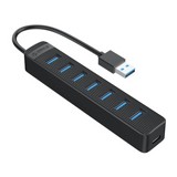 מפצל USB 3.0 איכותי עם 7 כניסות של ORICO - כולל חיבור לספק כוח מפצל USB 3.0 איכותי עם 7 כניסות של ORICO - כולל חיבור לספק כוח