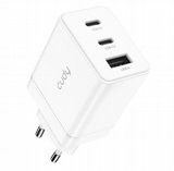 מטען GaN מהיר 67W / 65W עם 3 יציאות USB-C ו- USB-A דגם CUDY CH67 מטען GaN מהיר 67W / 65W עם 3 יציאות USB-C ו- USB-A דגם CUDY CH67
