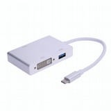 מתאם ומפצל מ- USB 3.1 Type C לHDMI / VGA / DVI / USB3.0 - תומך עד 4K מתאם ומפצל מ- USB 3.1 Type C לHDMI / VGA / DVI / USB3.0 - תומך עד 4K